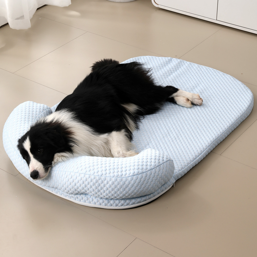 Nuevo producto Cojín de enfriamiento para mascotas de verano para perros Guisantes de hielo de verano Cojín para mascotas transpirable Cojín para gatos Cama para perros Cama para gatos
