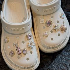 アリス夢の洞窟靴金属靴花靴ボタンdiy洞窟靴バロック取り外し可能洞窟靴装飾