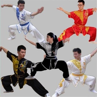 Adult and Kidsren's Martial Arts Clothing, Tai Chi Clothing, Practice Clothing, Long and Short Sleeves, Nanquan Long Boxing Clothing, Performance Clothing, Embroidered Dragon Silk
