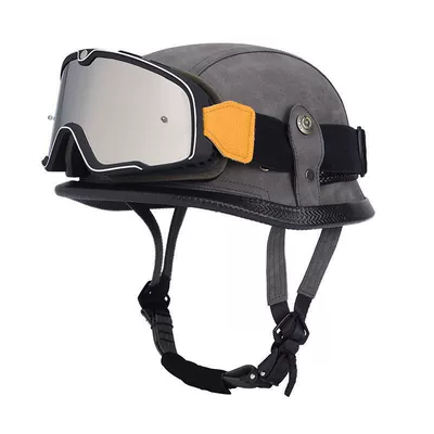 Motosiklet dəbilqələri – Helmet, Harley Men's Motorcycle Helmet - m55-56-gray-large-frame-goggles-limited-time-carnival