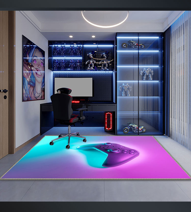 游戏机地毯,客厅地毯,卡通地垫,地毯地垫