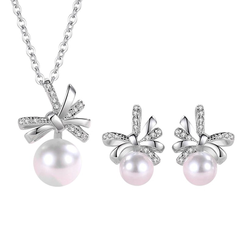 S925 collar de arco de plata esterlina de las mujeres popular Red rojo elegante simple cadena de clavícula ins viento frío para la novia