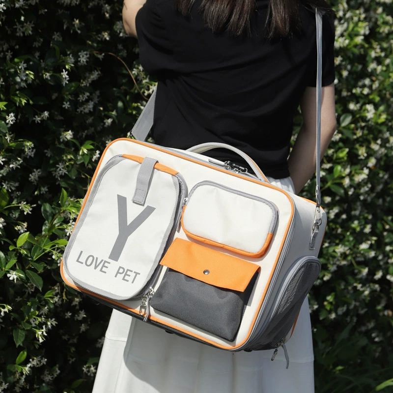 Сумка для кошек исходящий портативный дорожный рюкзак для кошек Сумка для щенков Большая емкость Сумка для кошек Школьная сумка через плечо для кошек