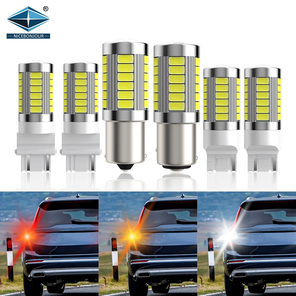 Автомобильные светодиодные лампы 1156 1157 5730 5630 Стоп-сигналы 33smd рулевые лампы мотоцикла Высокая мощность