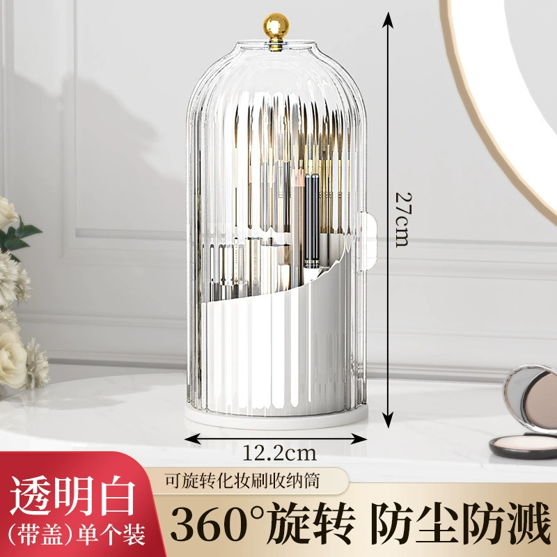Table pens holder for boxes, cosmetic rotating storage box, brush, storage system, dressing table