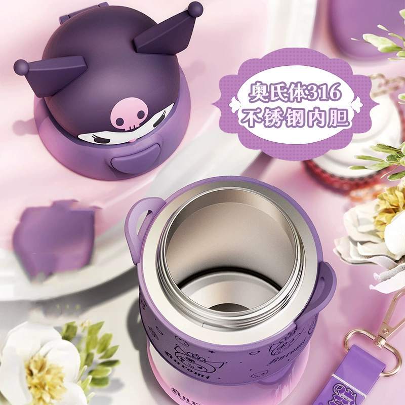 Стеклянная бутылка для детской косметики Sanrio и кукольный дизайн 560 мл – 7 вариантов цвета от X&W