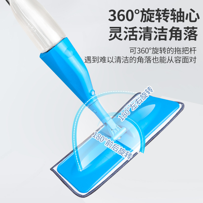 多用跨境代发平板喷水拖把家用懒人一拖净喷雾拖免洗干湿两用家用