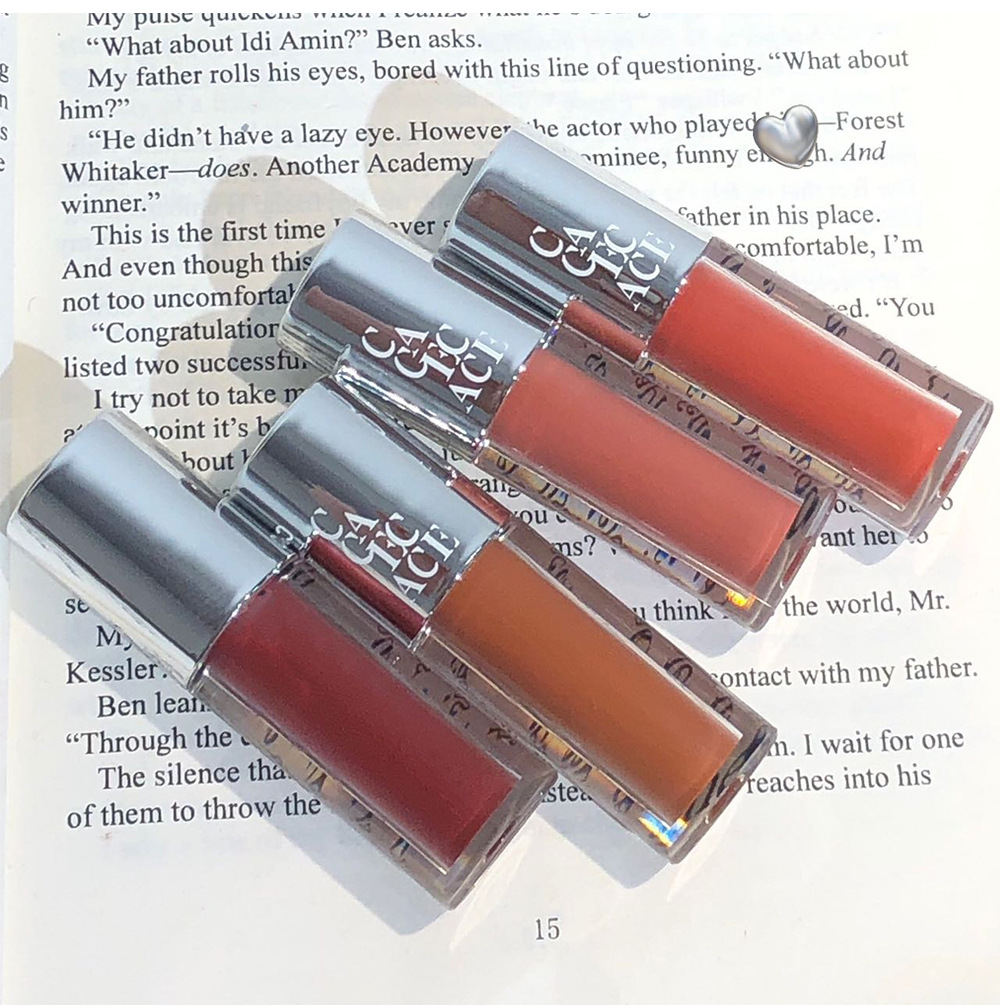 CACE Silver Mirror Glass Lip Gloss Korean-style Pure, aiming to make the skin look tender and moist, with a lustrous glass and a pouty lip lipstick on Xiaohongshu Douyin undefined
