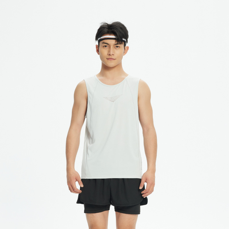 Chaleco deportivo de secado rápido Chaleco de entrenamiento de fitness muscular Chaleco de maratón de pista y campo para correr chaleco deportivo delgado superior