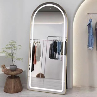 Smart Led Light Mirror Clothing Store Mirror Full-Length Mirror Slimming Beauty Fitting Mirror with Light Home Wall-Mounted Floor Mirror