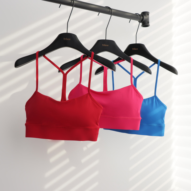 Lululacie Sports Y-Shaped Bra for Women with Padded Underwear and Beautiful Back Design, Fitness Yoga Top, Camisole