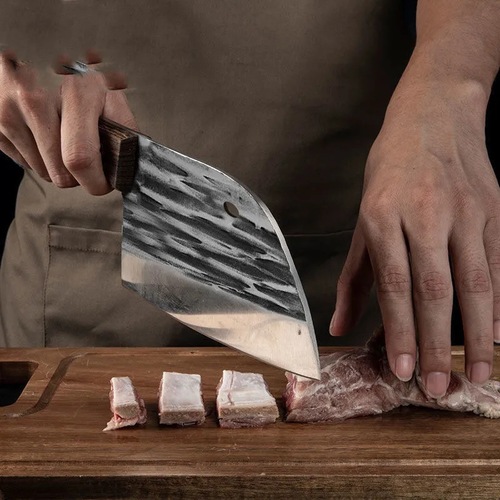 Thickened Hand-forged Slicing Knife, Multifunctional Fish Head Knife, Sharp Kitchen Meat Cutting Knife, Internet Famous Household Vegetable Knife