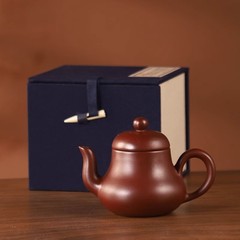 Chaozhou hand-drawn teapot, red mud pot, raw mineral purple clay pot, Dahongpao Xishi pot, household small Kung Fu tea set