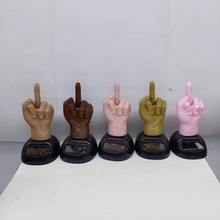 厂家供应 新款太阳能苹果花汽车内饰用品摆件办公室用品公仔手指