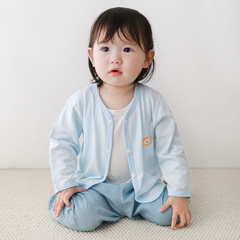 Ropa de protección solar para bebés primavera y otoño verano ropa de rebeca para niños pequeños para niños, tops para niños, chaquetas para niñas, ropa de verano para bebés image 9