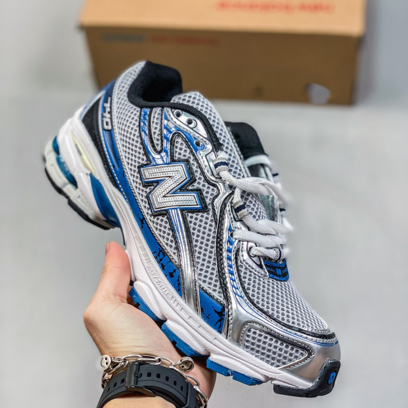 アウトドアの新しいレジャー運動靴NB740レトロなネットの通気性のランニング靴の男女の厚い底の高くなるお父さんの靴|undefined