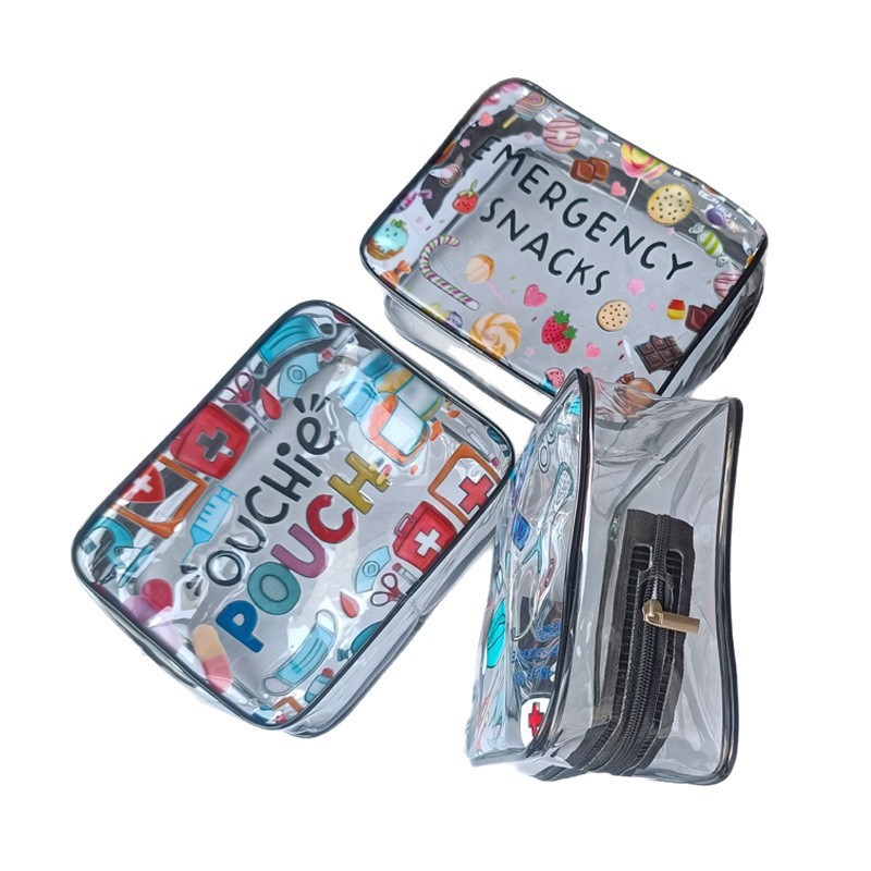 Cross-Border Hot-Selling Popular Printed Cosmetic Bag Travel Cosmetics Portable Storage Bag Women's Hand-Held Zipper Toiletry Bag