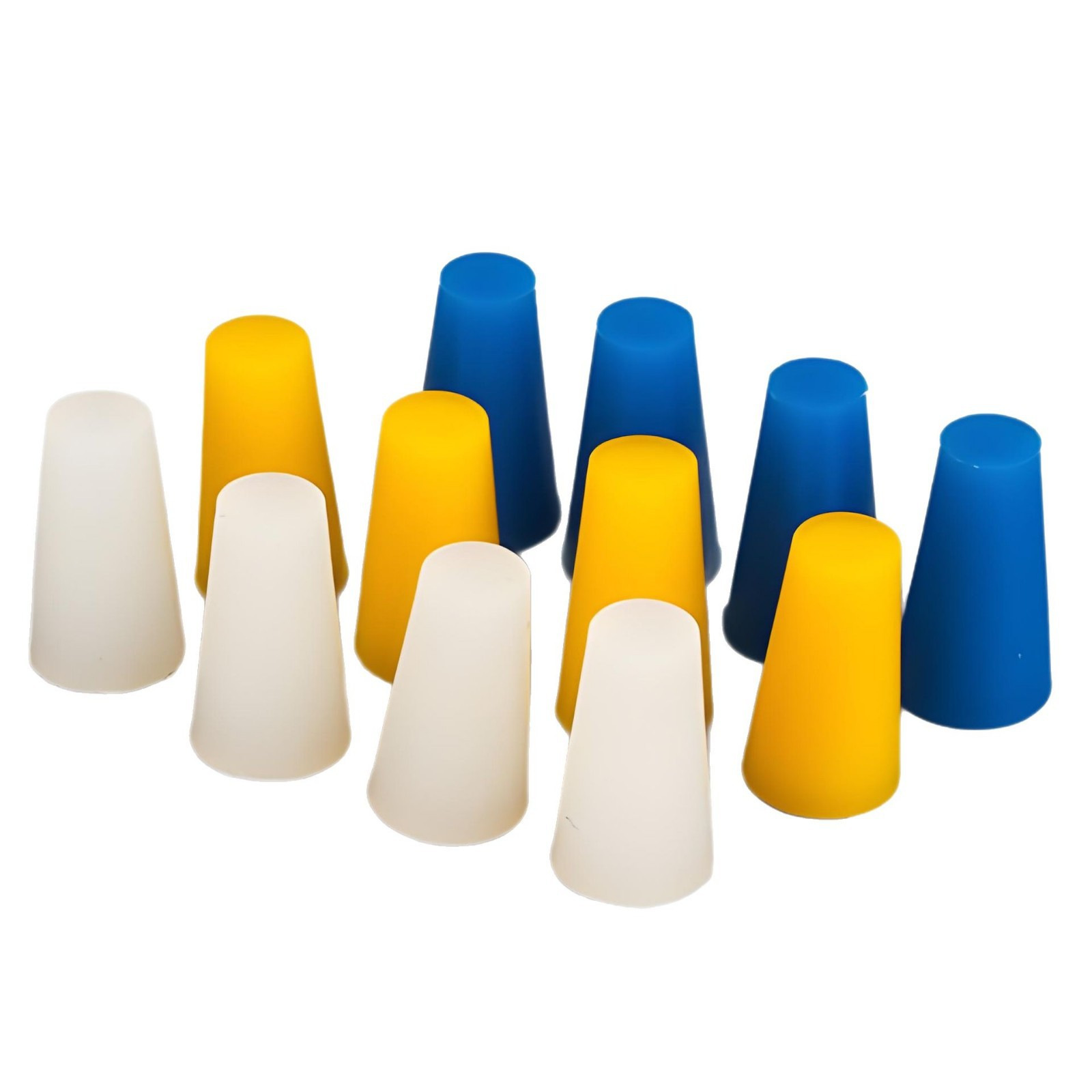 Tapón de silicona blanco lechoso resistente a altas temperaturas, tapón cónico protector para bloquear orificios y proteger contra la electroplacado, tapón de silicona sellador.