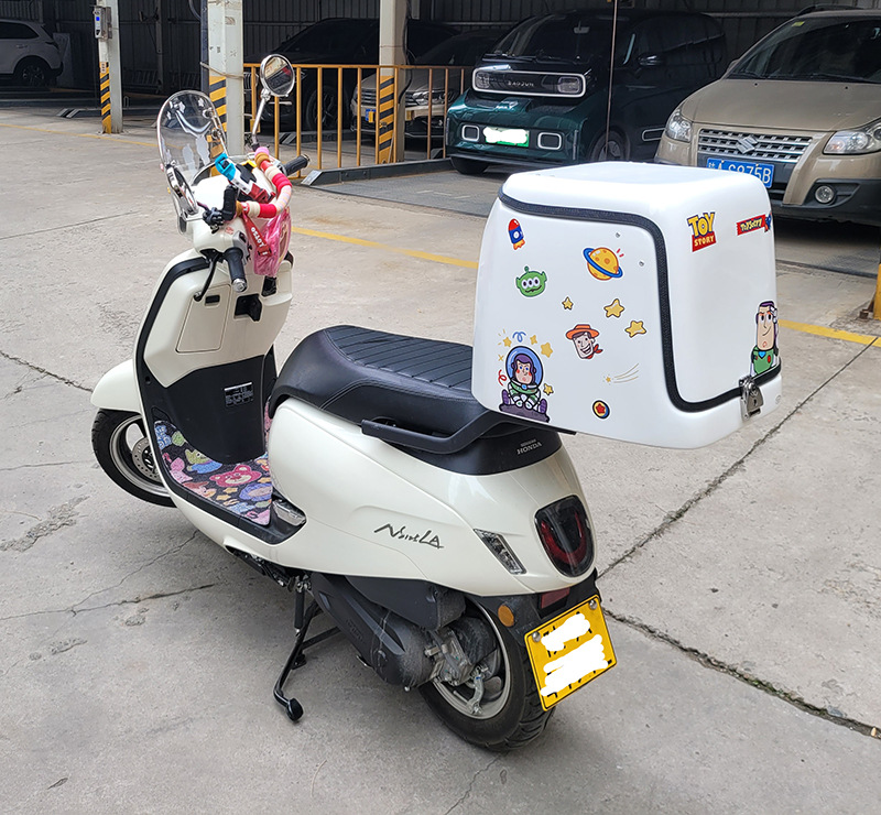Factory Direct Sales, Take-Out Delivery Electric Vehicle Trunk Box, Special Box for Riders to Deliver Meals, Car-Mounted Insulated Box, Large Delivery Box