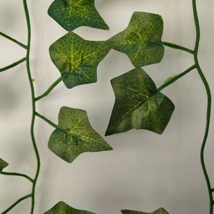 Ivy Vine Climbing Fake Tree Leaves Green Leaf Plant Vine Fake Green Plant Decoration Cross-Border Foreign Trade Wholesale