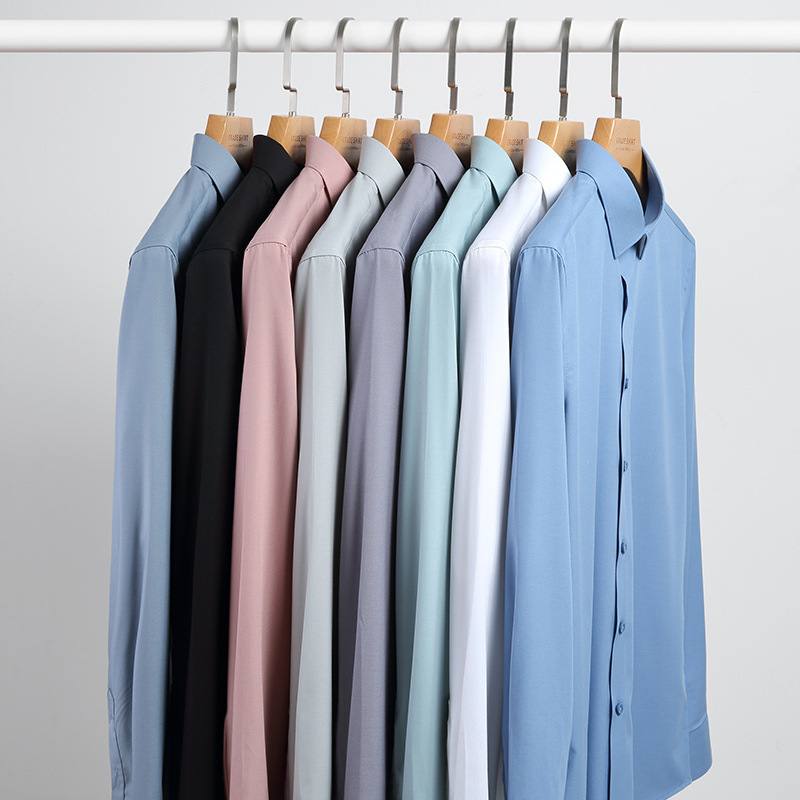 Men's Shirts, Mulberry Silk Dp, Three Grades of Quality, Long Sleeves, Short Sleeves, Cool, Breathable, Business Fashion, Casual, No Ironing