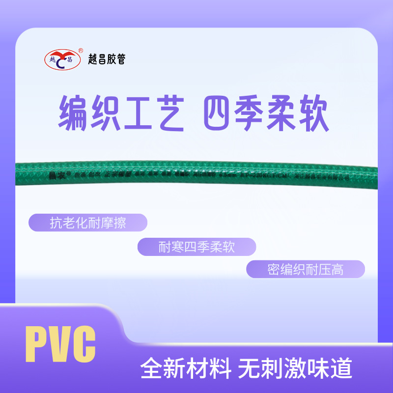 厂家供应30cm样品密编织6.5透明绿高压打农药喷雾软管耐寒