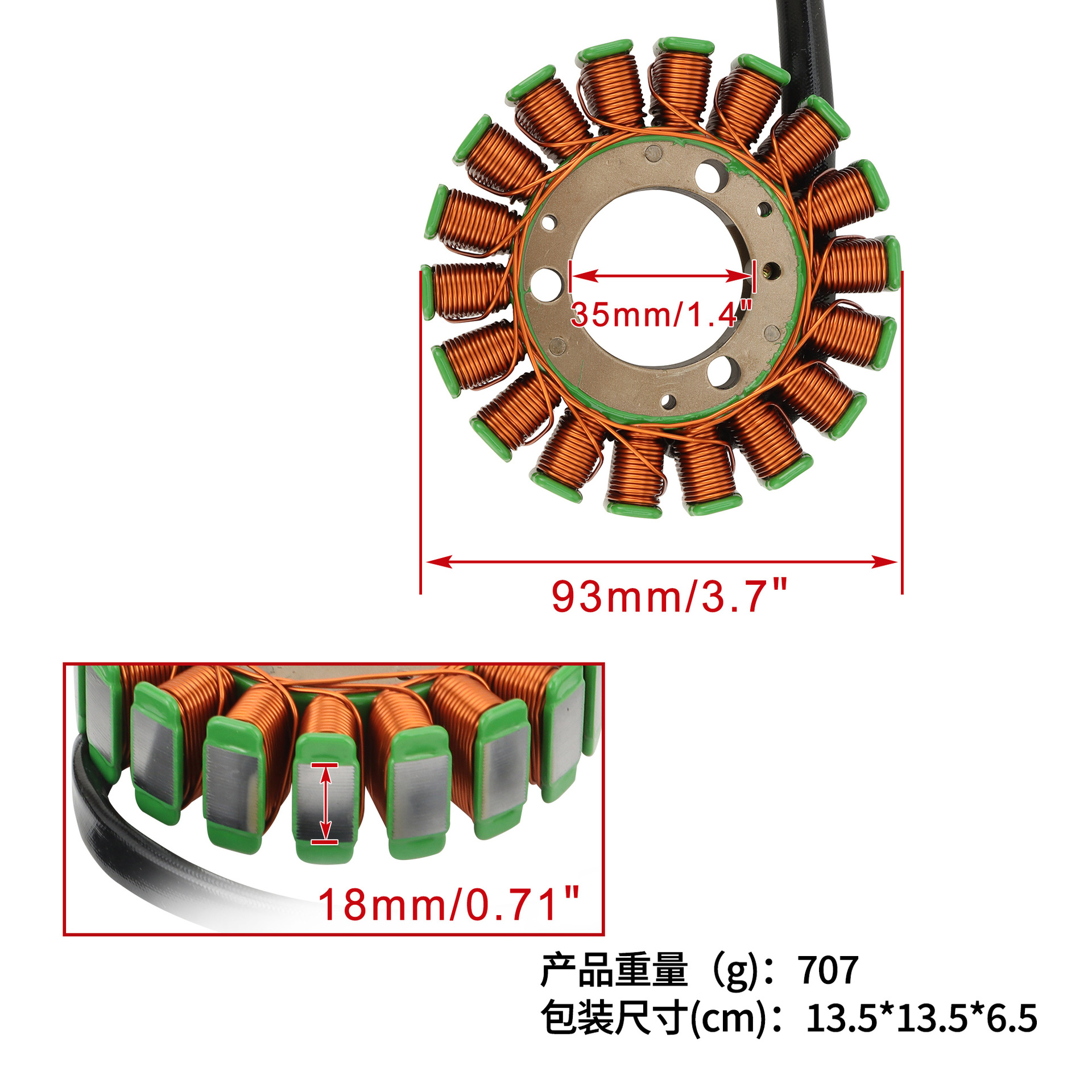 Stator Ignition Coil is suitable for ZR750 Zephyr 750 1991-2006 21003-1364