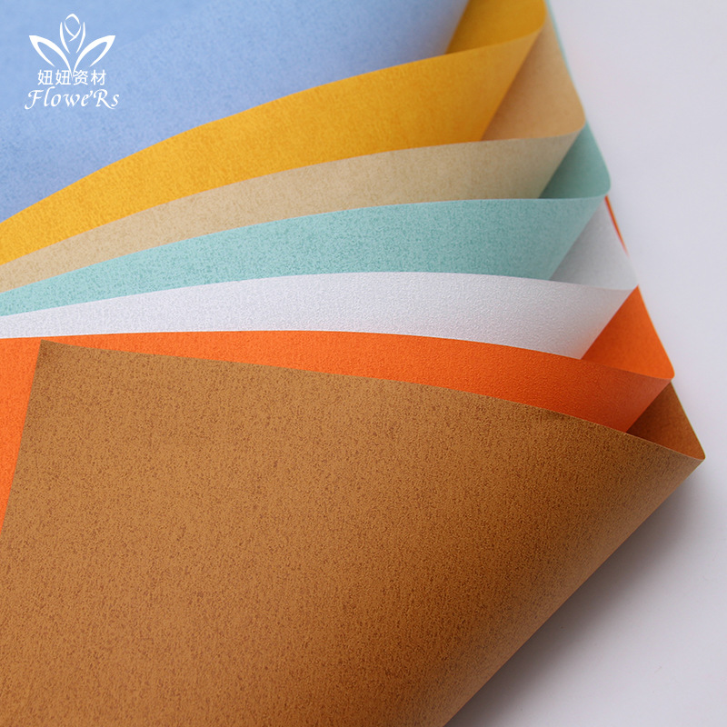 Papel artístico coreano de textura espesa Papel de embalaje de flores Material de embalaje de flores Papel artesanal DIY