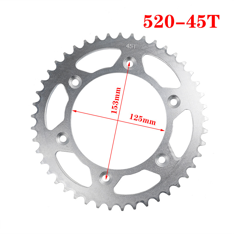 520 모델 45개 치아 6개 구멍 내부 구멍 간격 153mm
