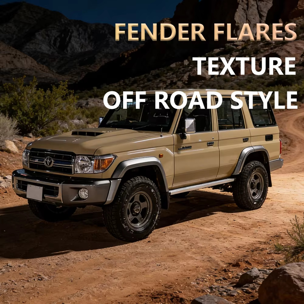 Suitable for Toyota Land Cruiser LC76/FJ76 four-door SUV, off-road widened protective fender flares