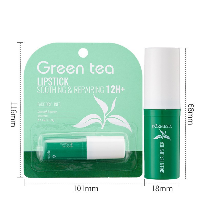 Green Tea 그린티 수딩 립밤 3g [수출판매 전용, 국내판매 금지, 구매시 면책사항 및 책임사항]