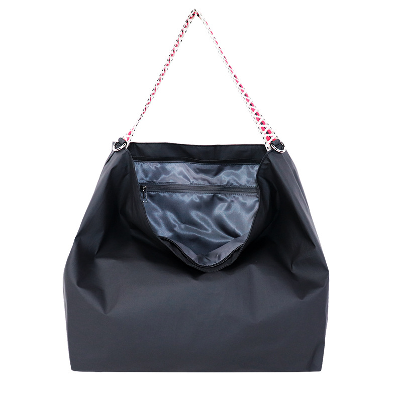 Lazy Style Casual Niche Women's Bag - Tyvek Chain Bag, Oxford Cloth Pearlescent Velvet Shoulder Bag, Custom Tote Bag - Thumbnail 4
