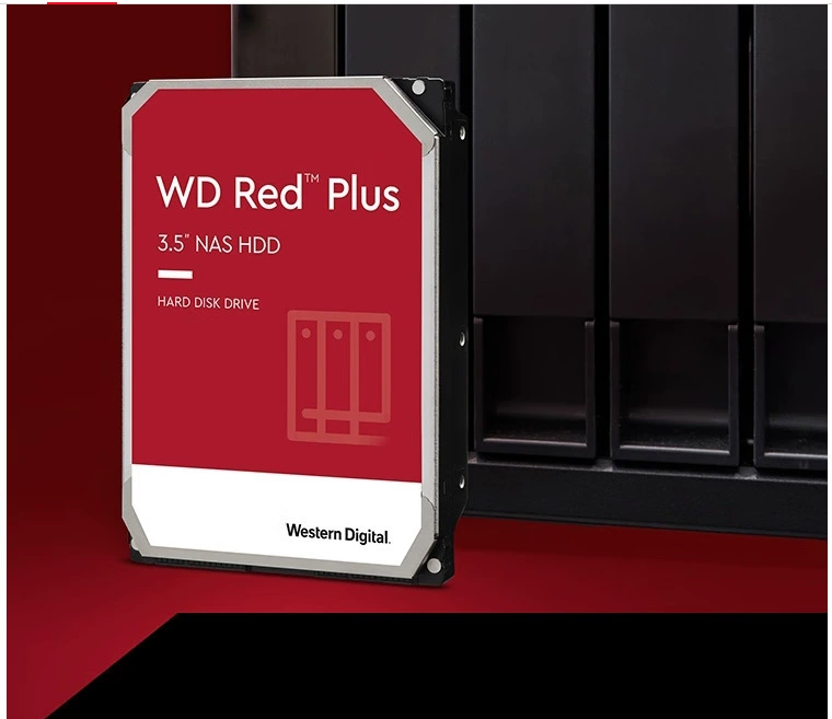 Подходит для NAS с интерфейсом SATA Western Digital (WD), 6TB (WD60EFPX) красный диск