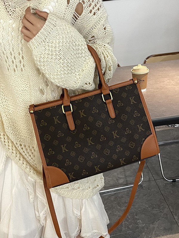 Bolso de mujer transfronterizo nuevo clásico de moda retro impresión bolso de mano de gran capacidad de viaje mochila de viaje