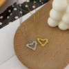 Brand fashionable necklace, sweater, simple and elegant design, light luxury style, silver 925 sample