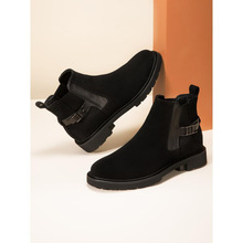 2025冬季男士高帮皮鞋男真皮马丁靴英伦切尔西反绒皮男靴磨砂男鞋