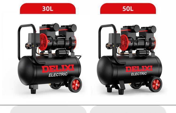 Air Pump 220V Oil-Free Silent Mini Portable Small Woodworking Household Air Compressor