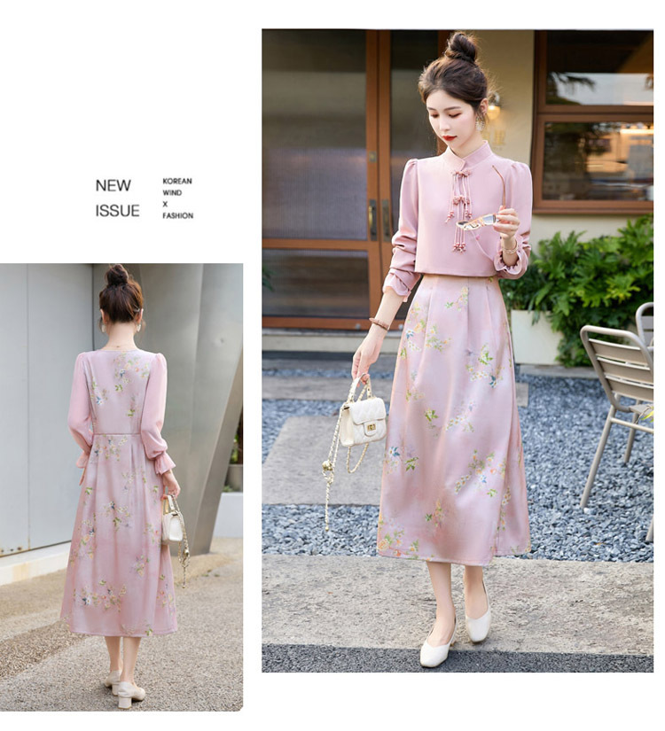 C5956 1640K ĐỒ BỘ NỮ HANTDC MÙA XUÂN THU ĐÔNG HỌA TIẾT HOA TRÔNG TRẺ HƠN TUỔI THỜI TRANG NỮ G05 SẢN PHẨM MỚI
