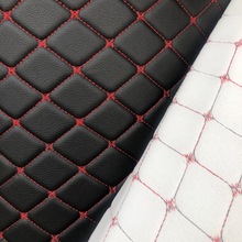 汽车脚垫料皮革海绵刺绣面层汽车后座床垫原材料厂家后备箱垫卷材
