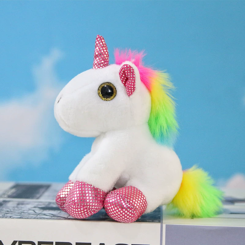 Rainbow trend bag, plush backpack, toy, keychain, unicorn