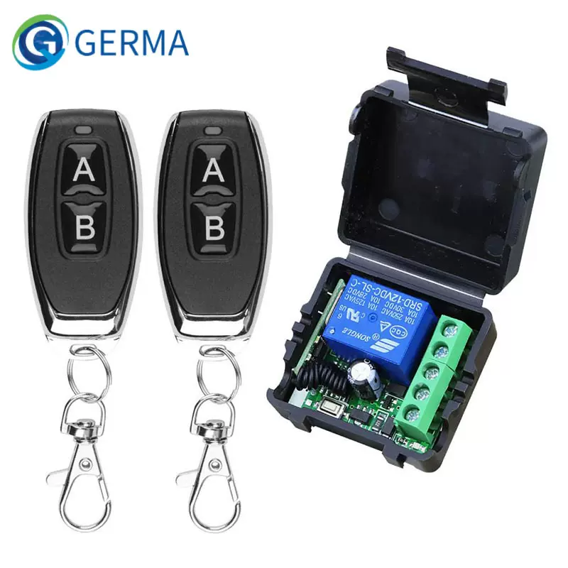 GERMA DC12V单路无线遥控开关无线控制器1527学习码遥控灯具门禁