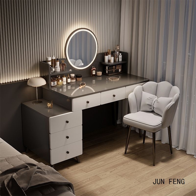Dressing Table Bedroom Simple Modern Makeup Cabinet 2025 New Small Storage Cupboard Integrated Desk Makeup Table