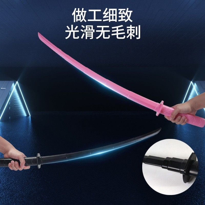 Luminous Sword Telescopic Knife Toy Sword Children's Toy Decompression Tool Radish Warrior Sword 3D Printing Telescopic Sword