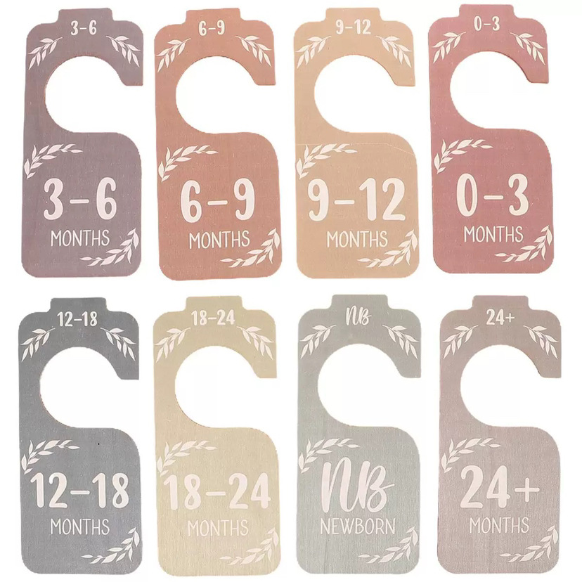 Amazon Venta caliente de madera de doble cara de impresión de la partición del armario del bebé cuadrado UV color de impresión recién nacido armario divisor