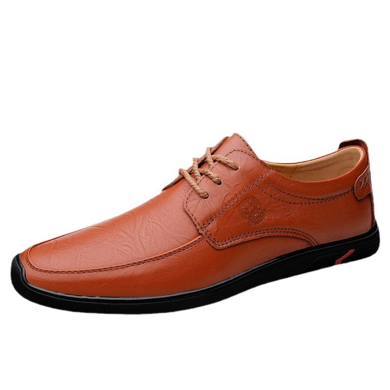 Zapatos de cuero casuales comerciales transfronterizos para hombres zapatos de conducción de lazos de cuatro estaciones zapatos de trabajo profesionales zapatos de cuero de vaca zapatos de hombre