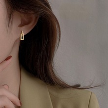 银针ins简约几何耳环韩国高级感时尚设计耳钉个性气质新款耳饰女