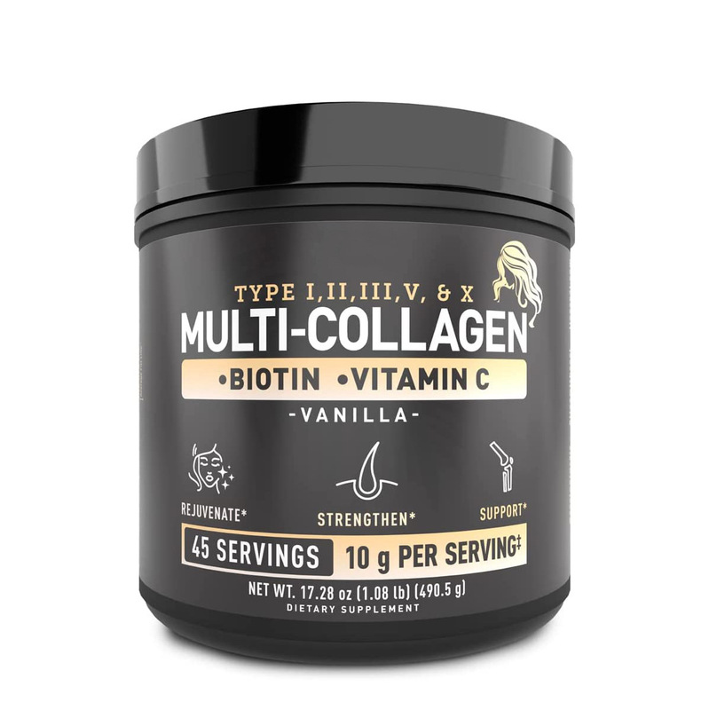 TK Hot Sale High Quality Polygonatum Collagen Peptide Protein Powder Rich in Vitamin C Biotin Hair Follicles Growth