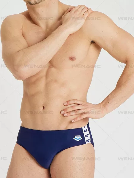 Arena Men's Swimming Trunks Briefs Low-Waist Professional Training Swimming Trunks Quick-Drying Competitive Anti-Embarrassment Antioxidant Sublimation