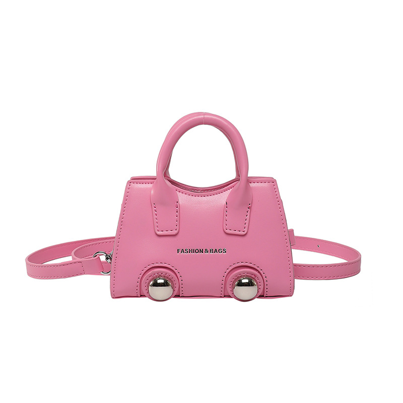 Bolso de textura transfronteriza 2025 primavera y verano nuevo bolso femenino remache personalizado bolso de hombro mini letra bolso de mensajero marea