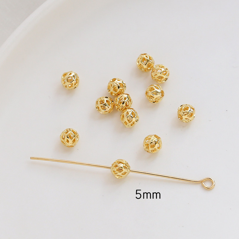 1 Piece Copper Solid Color Beads display picture 13